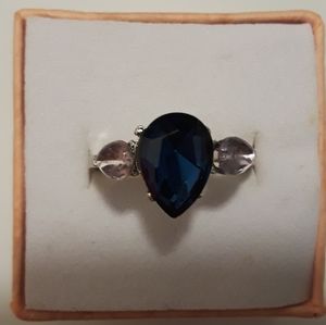 Sapphire and amethyst ring size 7, brand new